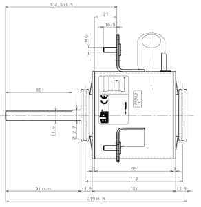 -SUSTITUIDO- MOTOR VENTILADOR ELCO 3RGM 100-40/10